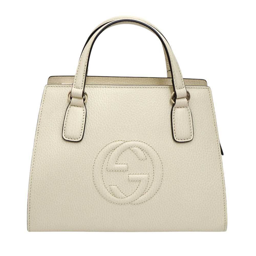 Gucci Soho Bag White Leather